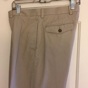 LL Bean Classic Fit Size 32 Khakis. Light brown.